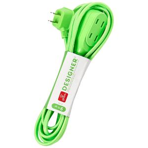 Globe Electric 9ft. Fabric 3-Outlet Extension Cord