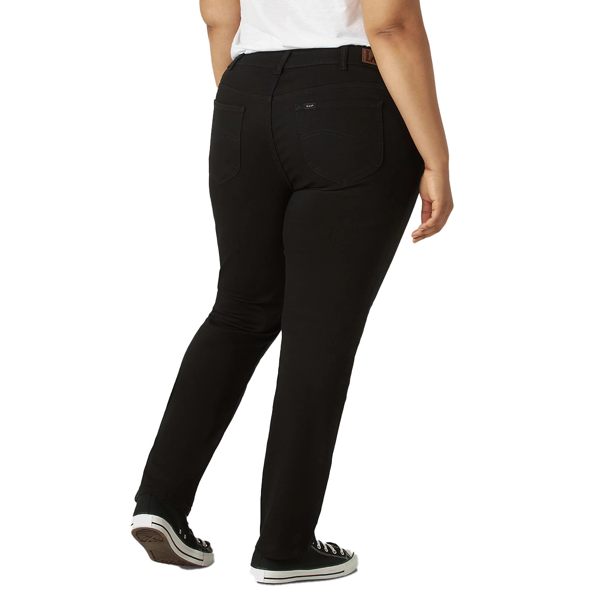 Plus Size Lee(R) Legendary Straight Leg Black Denim Jeans - Medium