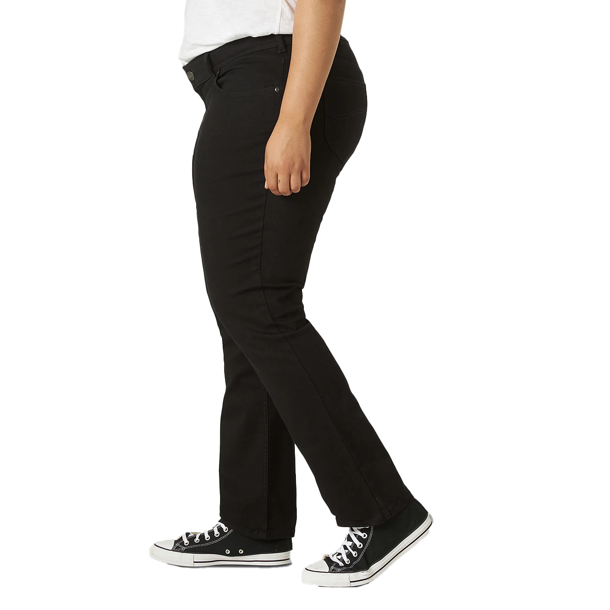 Plus Size Lee(R) Legendary Straight Leg Black Denim Jeans - Medium