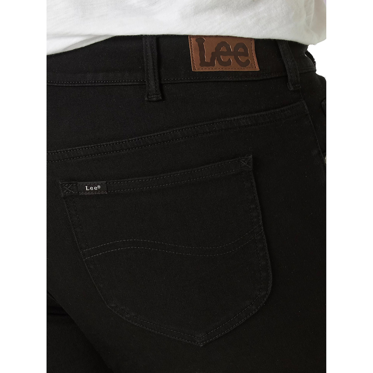 Plus Size Lee(R) Legendary Straight Leg Black Denim Jeans - Medium