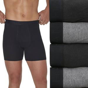 Men's Hanes(R) Ultimate 4pk. ComfortSoft(R) Boxer Briefs - Black/Grey