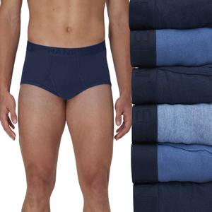 Men's Hanes(R) Ultimate 6pk. ComfortSoft(R) Briefs - Navy/Blue