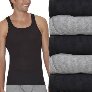 Mens Hanes(R) Ultimate 5pk. ComfortSoft(R) Tank Top Undershirts