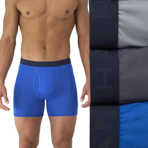 Mens Hanes(R) Ultimate 3pk. Comfort Sport Boxer Briefs Underwear alternate view