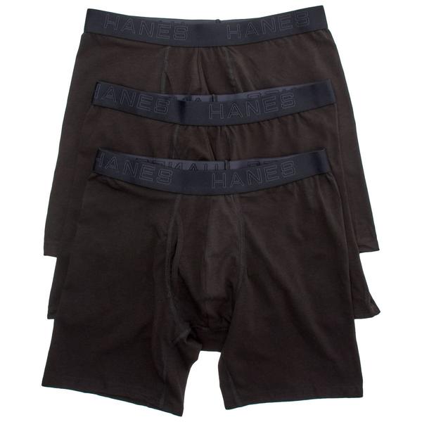 Mens Hanes(R) Ultimate 3pk. Cotton Stretch Boxer Brief