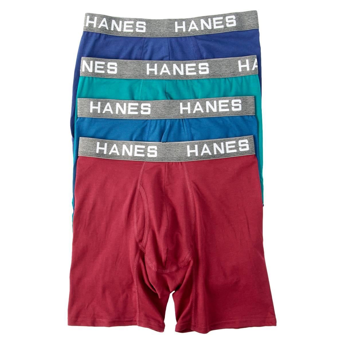 Mens Hanes(R) Ultimate(R) 4pk. Comfort Flex Fit Stretch Boxer Briefs