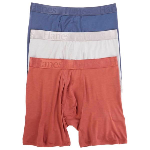 Mens Hanes(R) Ultimate 3pk. Original Super Stretch Boxer Briefs