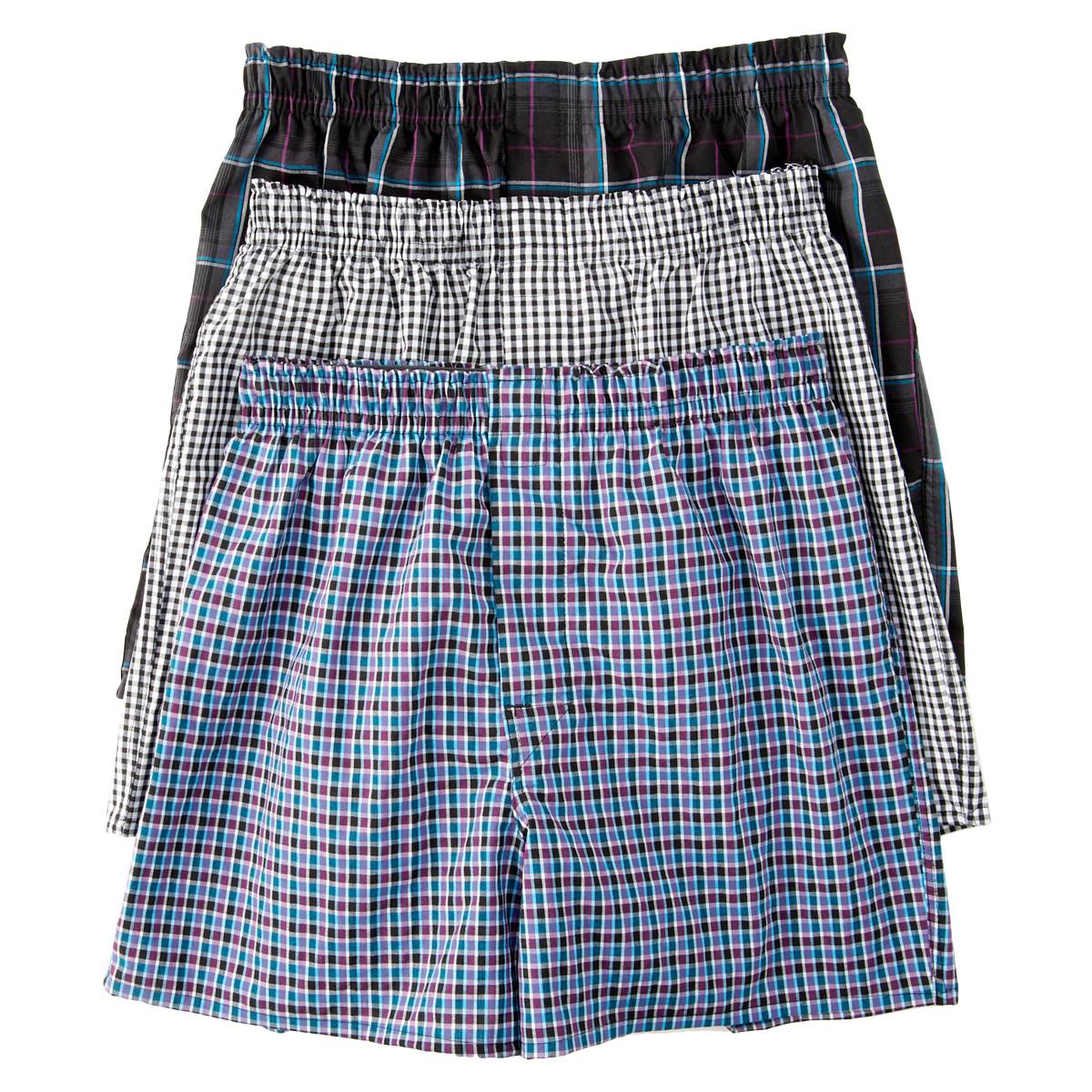 Mens Hanes(R) Ultimate(R) 3pk. Stretch Woven Boxers
