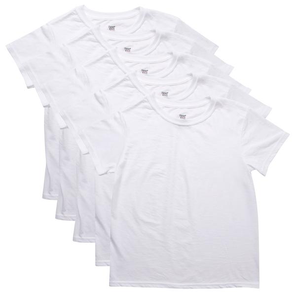 Boys (8-20) Hanes(R) Ultimate 5pk. Crew Neck Tees