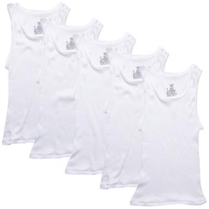 Boys (8-20) Hanes(R) Ultimate 5pk. Athletic Tank Tops - White
