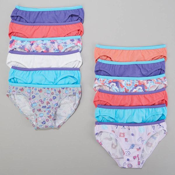 Girls Hanes(R) Ultimate 12pk. Fashion Cotton Bikini Underwear