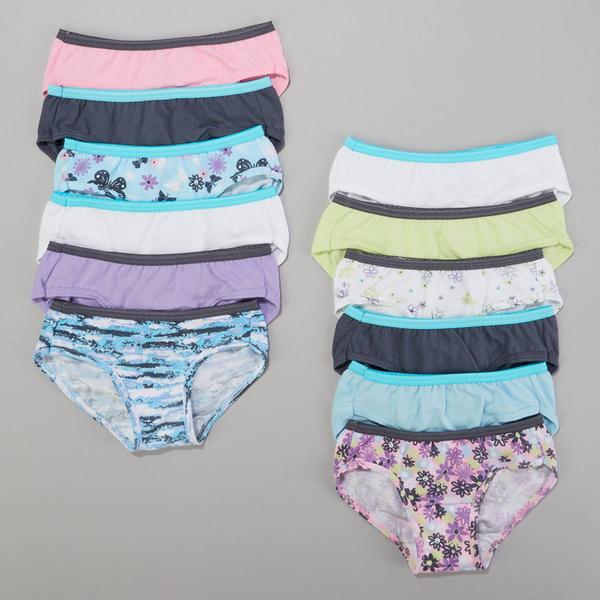 Girls Hanes(R) Ultimate 12pk. Fashion Cotton Hipster Underwear