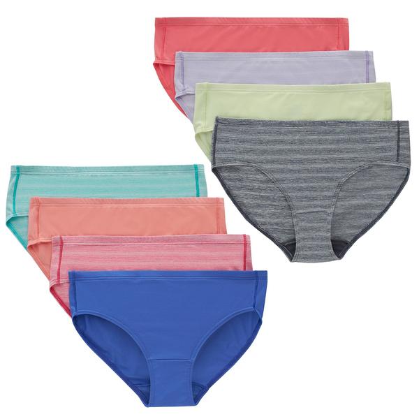 Girls Hanes(R) Ultimate Pure Comfort(R) 8pk. Hipster Underwear
