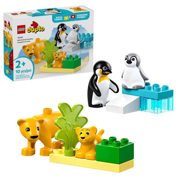 LEGO Duplo(tm) Wild Animals Families Penguins & Lions Building Kit