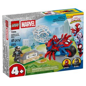 LEGO(R) Marvel Spidey Motorcycle vs Rhino Building Kit