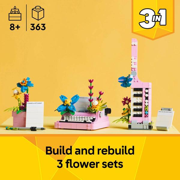 LEGO(R) Creator 3-in-1 Typewriter with Flowers alternate view
