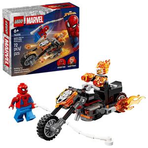 LEGO(R) Marvel Spider Man vs Ghost Rider Motorcycle Building Kit