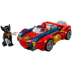LEGO(R) Marvel Spiderman Car vs Venomized Wolverine Building Kit alternate view