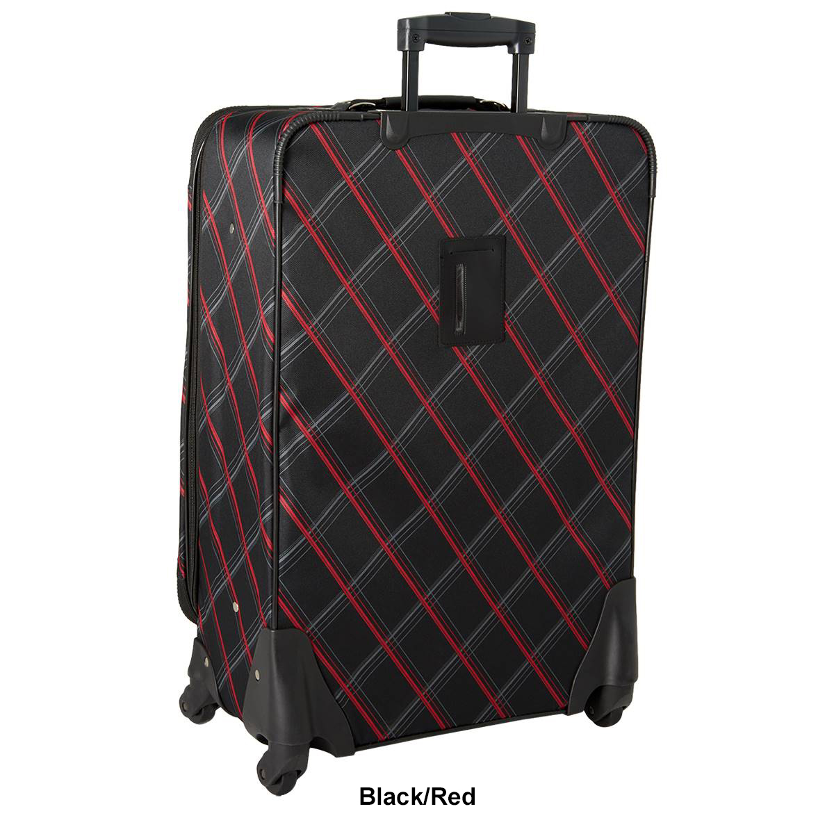 Leisure Lafayette 25in. Spinner Luggage - Black/Red