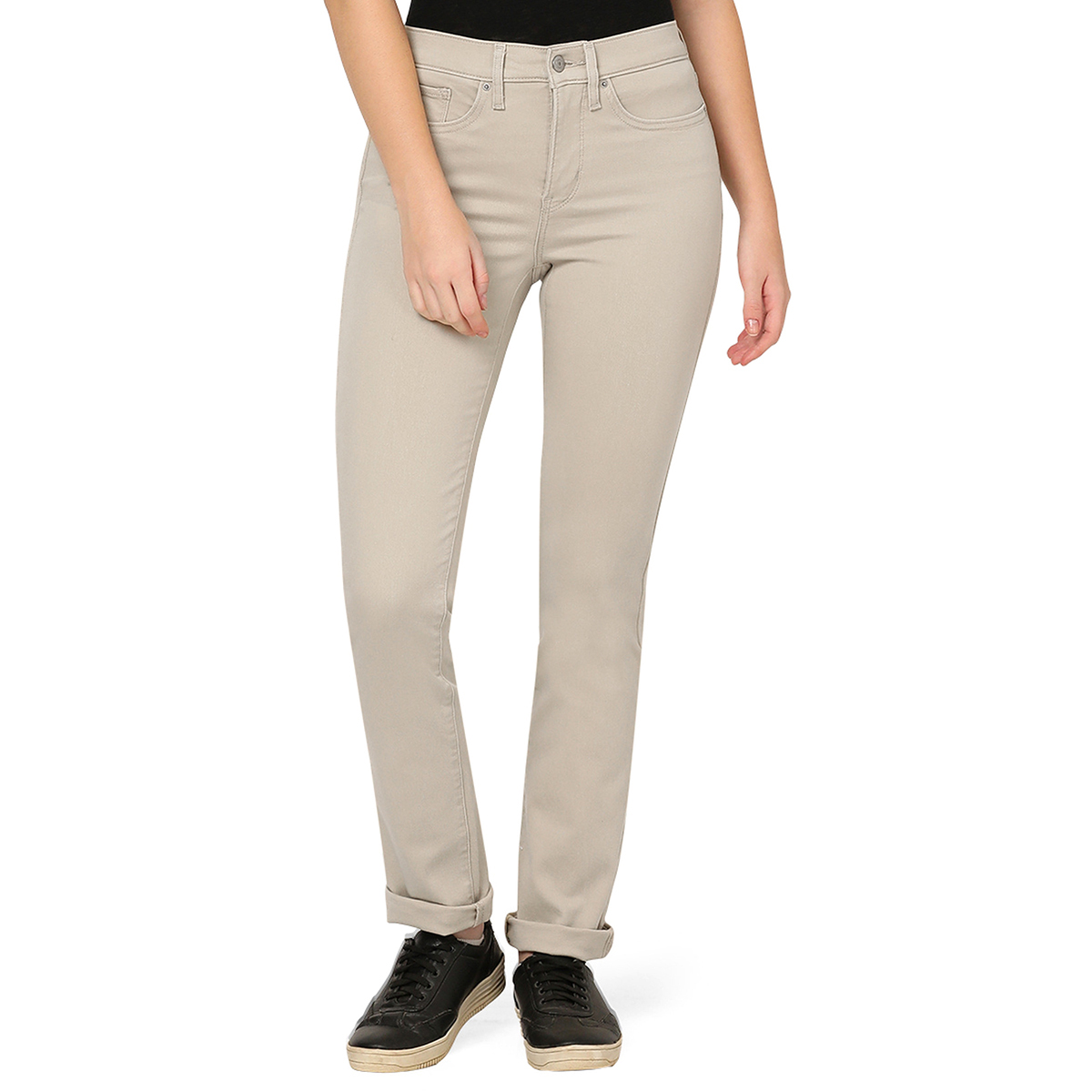 Womens Levi's(R) 314 Shaping Straight Leg Jeans - Safari