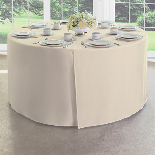 Levinsohn Round Ivory Table Cover