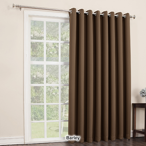 Sun Zero Jonah  Extra Wide Blackout Patio Curtain Panel