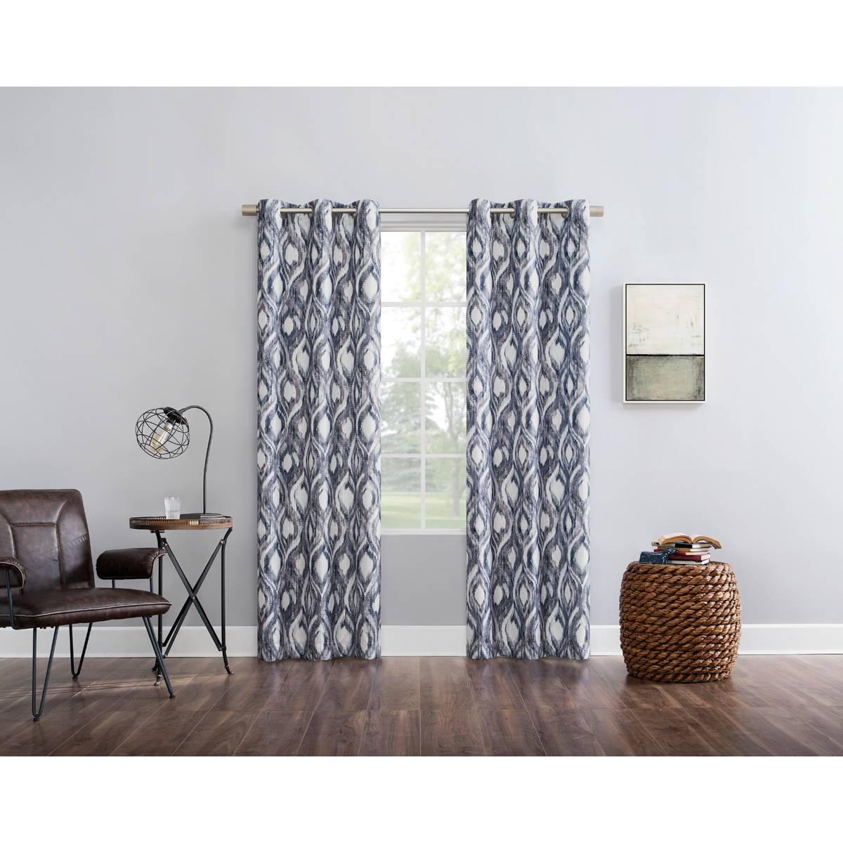 Ilona Abstract Print Text Panel Curtains