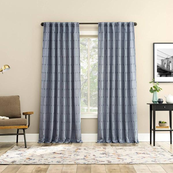 No. 918 Douro Woven Geometric Abstract Panel Curtain alternate view