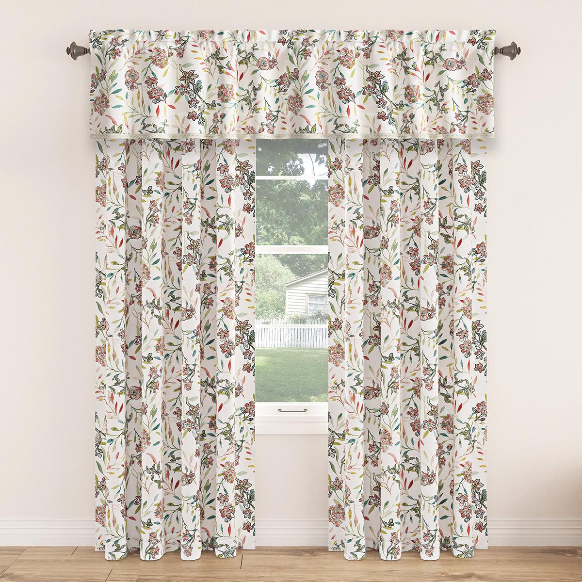Lily Garden Floral Print Valance - 54x18