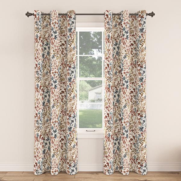 Amelie Leaf Print Grommet Panel