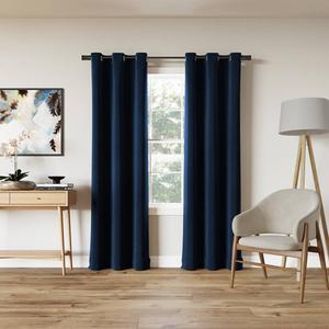 Sun Zero Keagen Grommet Blackout Panel Curtains