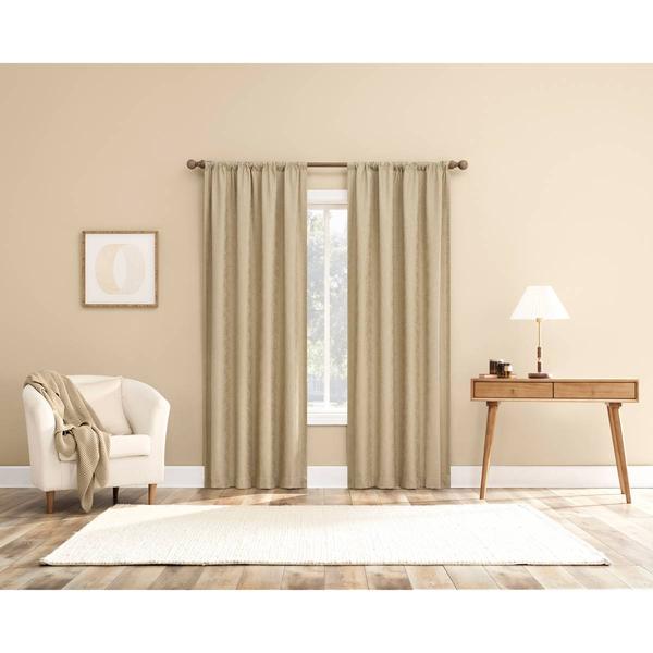 Sun Zero Belmont Total Blackout Rod Pocket Panel Curtain