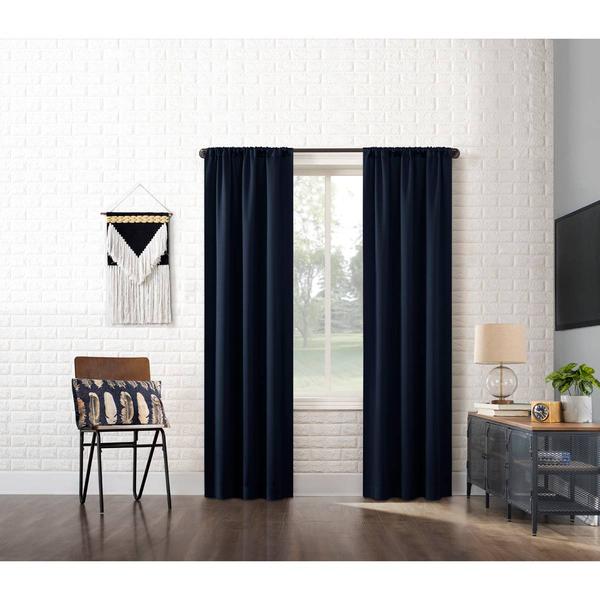 Sun Zero Tyson 100% Blackout Panel Rod Pocket Curtain