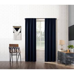 Sun Zero Tyson 100% Blackout Panel Rod Pocket Curtain