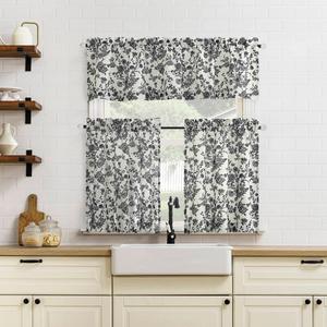 Elodie Rose Print Text Valance alternate view