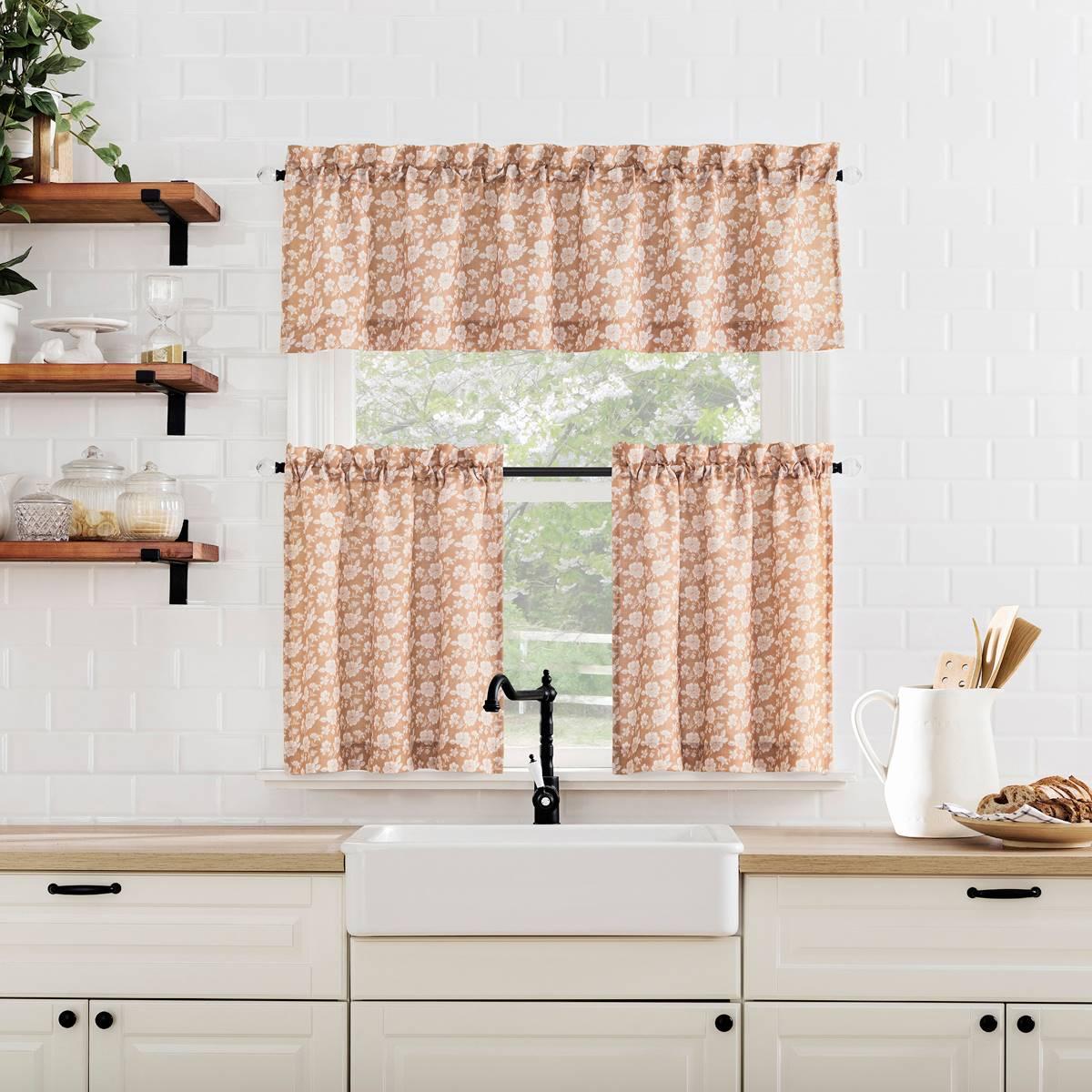 Marist Floral Kitchen Curtains