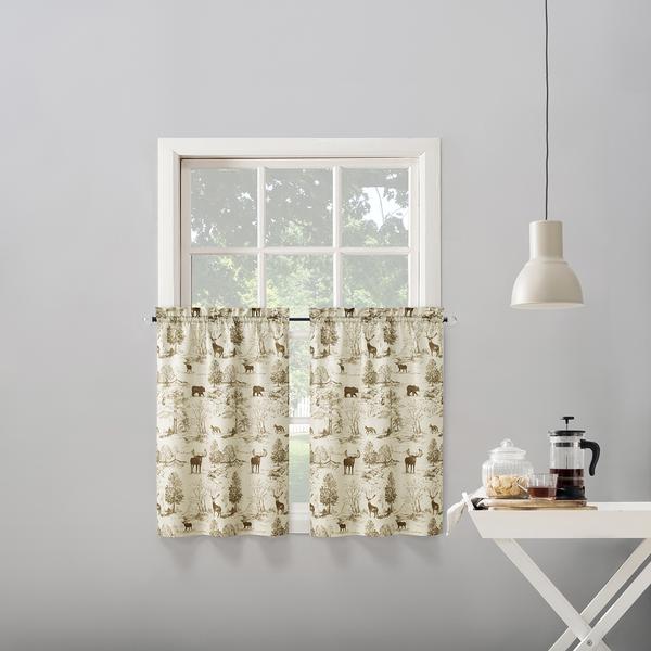 Montana Wildlife Kitchen Curtains