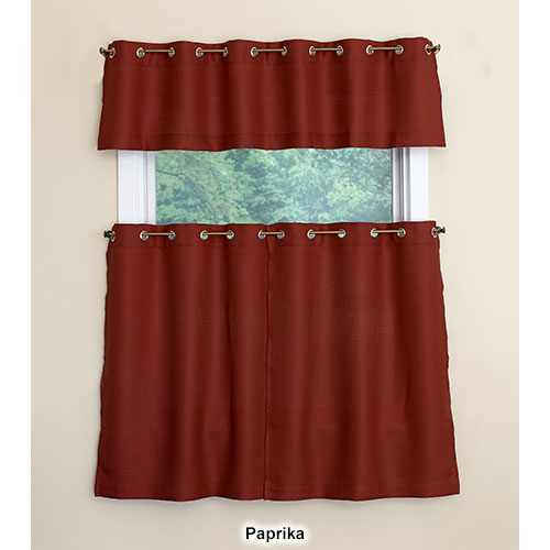 Montego Grommet Kitchen Curtains