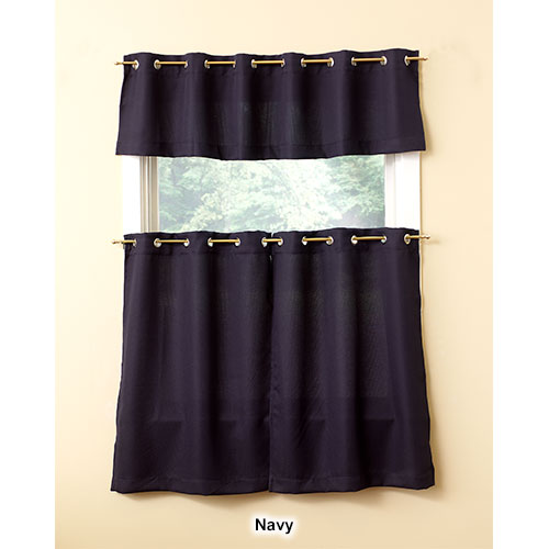 Montego Grommet Kitchen Curtains