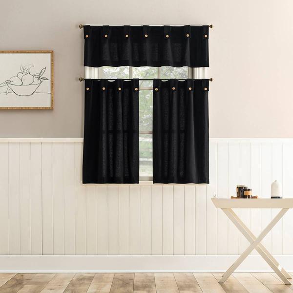 Wythe Tier Button Tab Top Valance