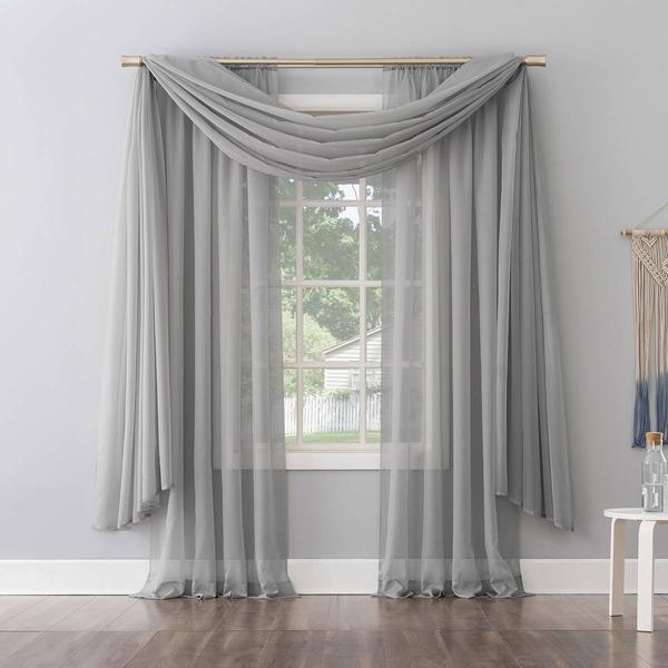 Roma II Voile Sheer Scarf - 59x216