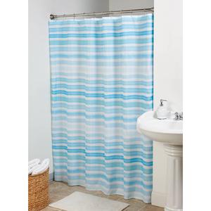 No. 918 Takean Water Color Print 13pc. Shower Curtain Set alternate view