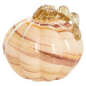 Lifetime 6in. Beige Glass Pumpkin