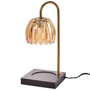 Mikasa(R) Amber Glass Shade Electric Candle Warmer