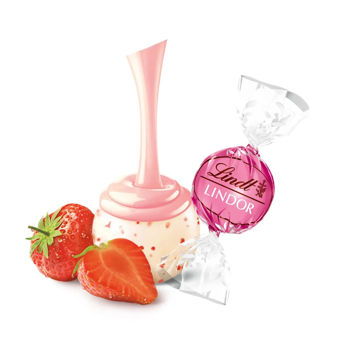 Lindt 6.8oz. Valentine Lindor Strawberries & Cream Traditions