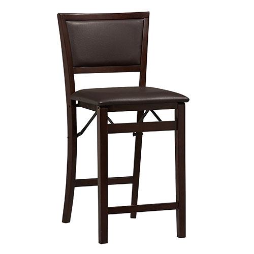 Linon Home Decor Triena Pad Back Folding Stool