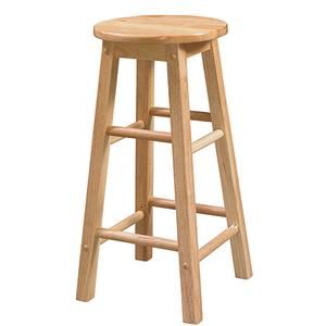Linon 24in. Round Seat Bar Stool