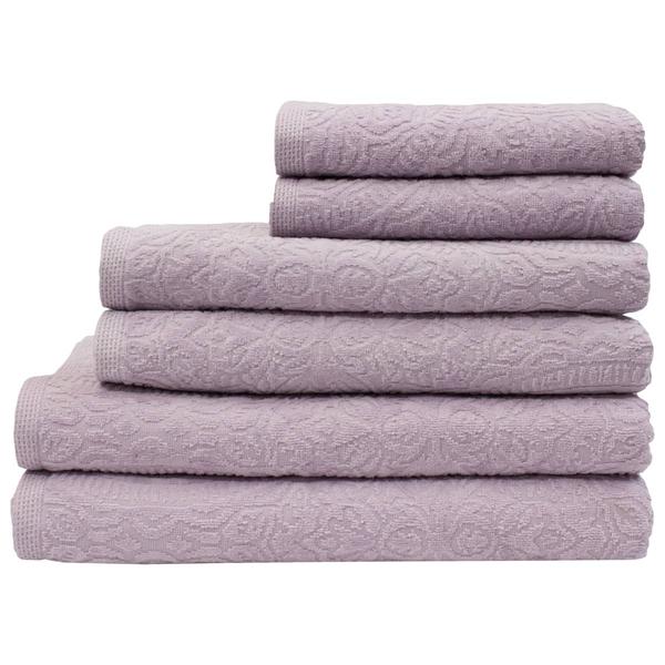 Portofino 6pc. Velour Bath Towel Set