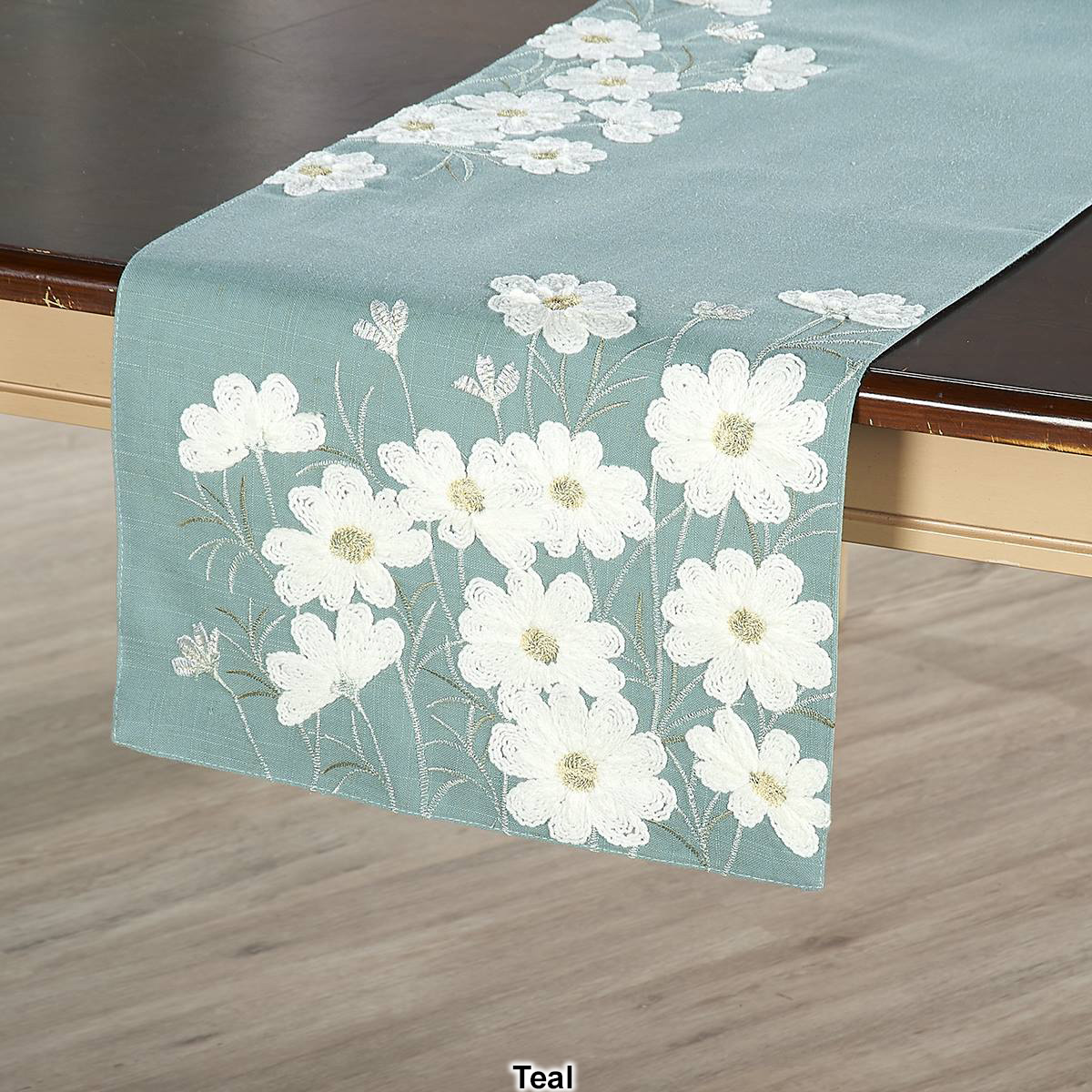 Crochet Floral Table Runner - 14x72