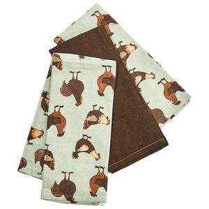 Celine's Kitchen Farm Rooster 3pk. Kitchen Towel Set